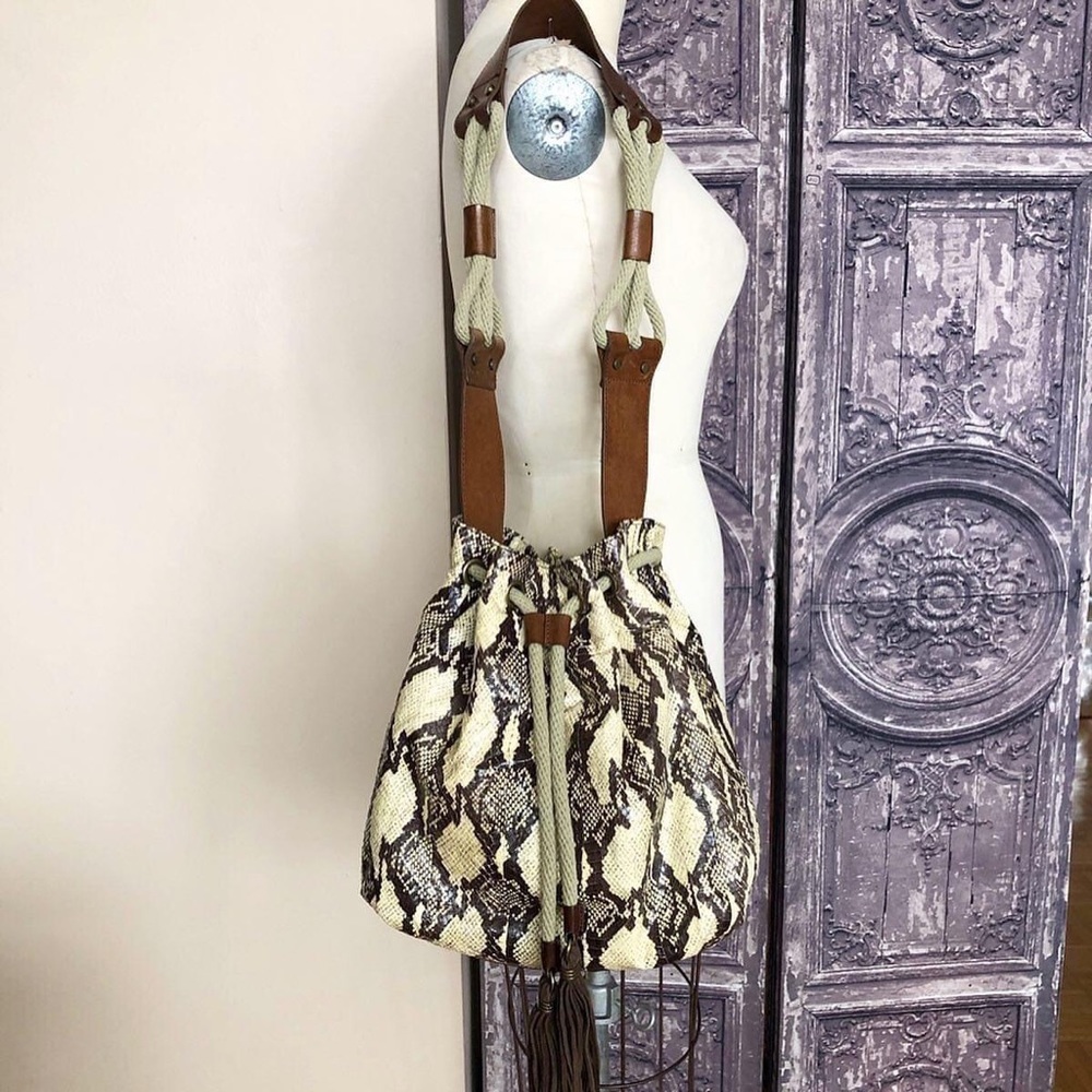 SOLD Lanvin Python Bucket Bag - Picture 9 of 10
